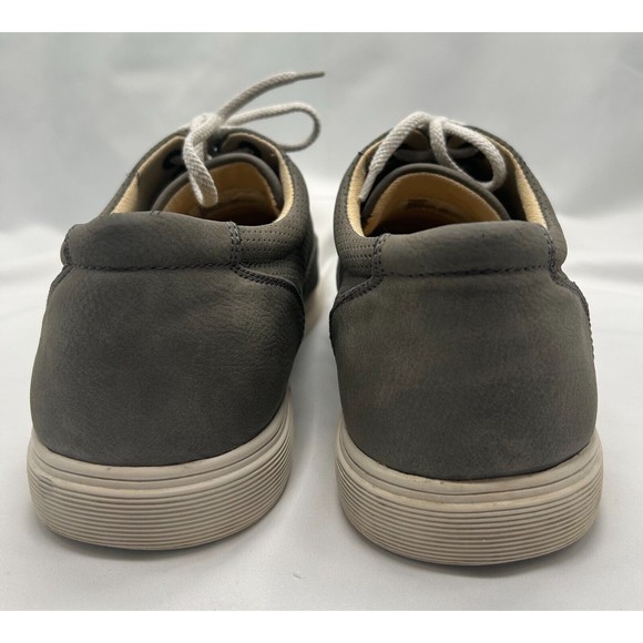 STEVE MADDEN M-Renold Gray Leather Sneakers- Grey Suede Boat Shoes- Men'… - Picture 5 of 9